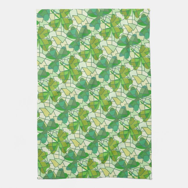 Shamrocks Kitchen Towel (Vertical)
