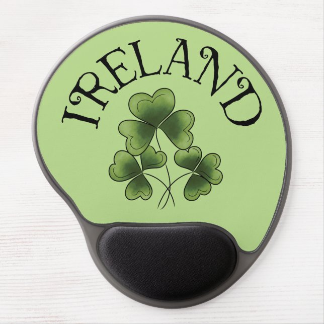 Shamrocks of Ireland Gel Mouse Pad (Front)