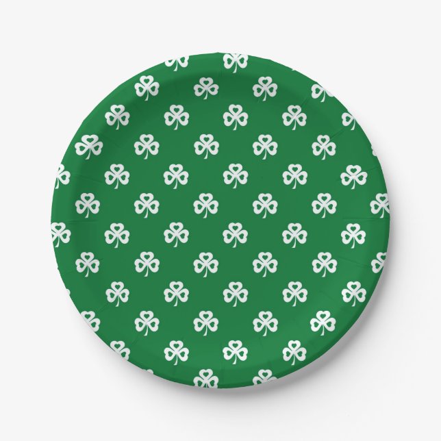 Shamrocks Paper Plates (Front)