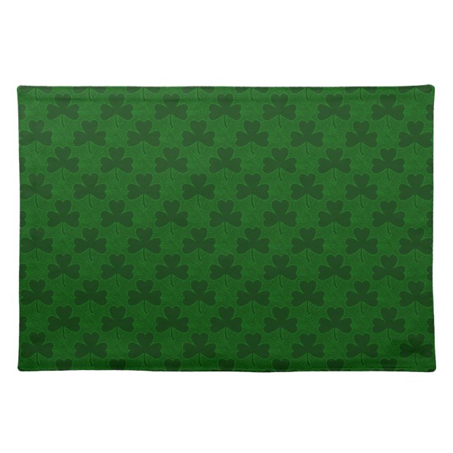 Shamrocks Pattern Cloth Placemat (Front)
