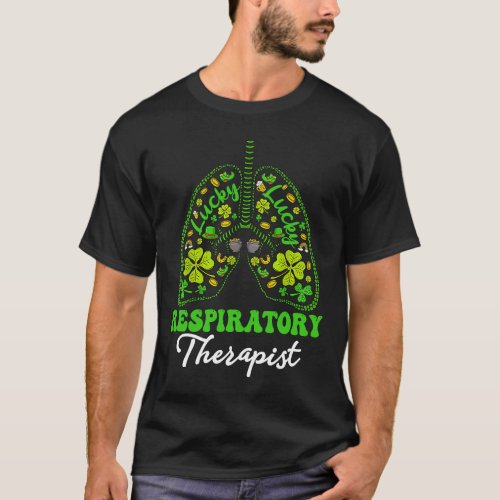 Shamrocks Respiratory Therapist RT St Patricks Da T_Shirt