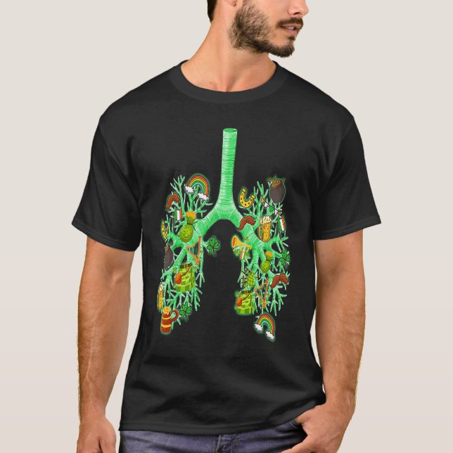 Shamrocks Respiratory Therapist RT St Patrick's Da T-Shirt (Front)