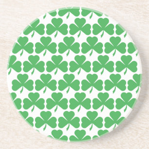 SHAMROCKS! SANDSTONE COASTER