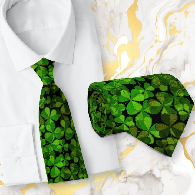 Shamrocks St. Patricks Day Celebration Neck Tie (Creator Uploaded)