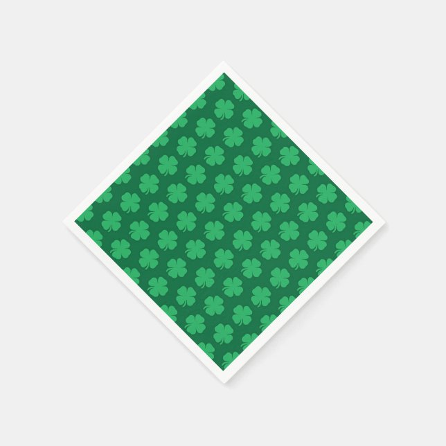 Shamrocks, symbol of St. Patrick's Day, Napkins (Corner)