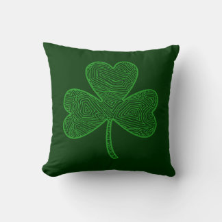 Shamrocks Throw Pillow