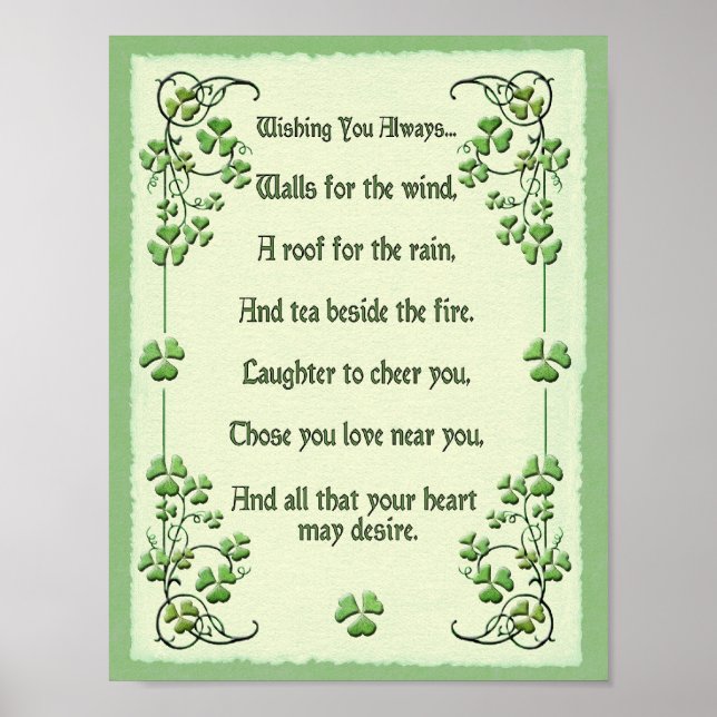 Shamrocks Wishing You Always... Poster (Front)