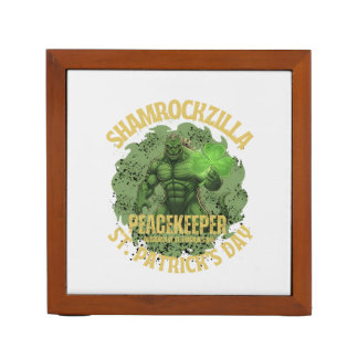 Shamrockzilla Peacekeeper: St. Patrick’s Day Kaiju Desk Organizer