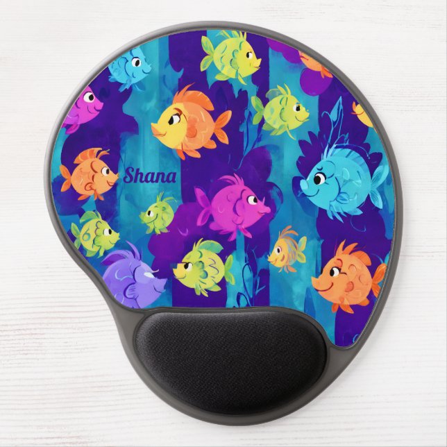 SHANA ~ Fish Pattern ~ Gel Mouse Pad (Front)