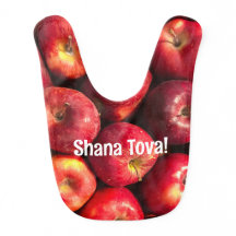 Shana Tova Apple Baby Bib