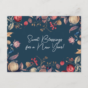 Shana Tova - blue Postcard