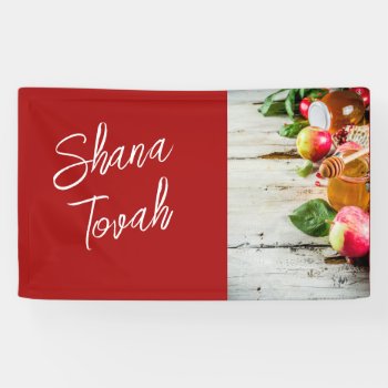 Shana Tova Indoor/outdoor Banner by Jewishgift at Zazzle