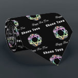 Shana Tova Jewish Star Neck Tie<br><div class="desc">Personalized Traditional and Modern Jewish Theme Gifts and Apparel</div>