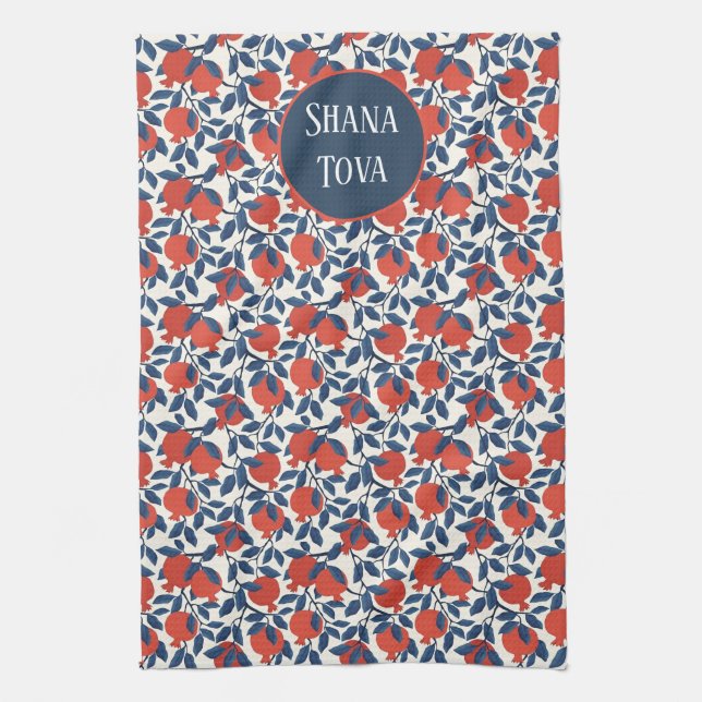 Shana Tova Pomegranate Kitchen Towel (Vertical)