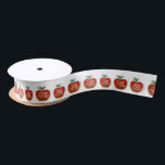 Shana Tova Ros1.5" Wide Satin Ribbon, 2 Yard Spool Satin Ribbon<br><div class="desc">Shana Tova Rosh Hashana Red Apple collection</div>