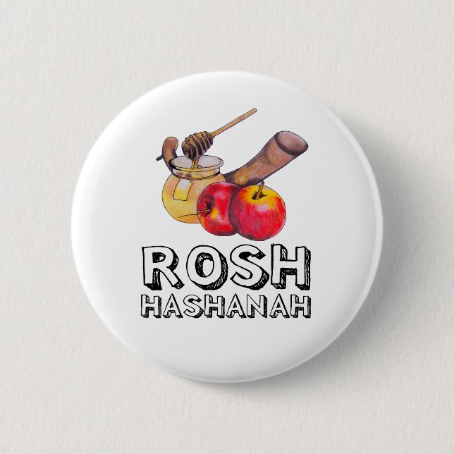 Shana Tova / Rosh Hashanah Button (Front)
