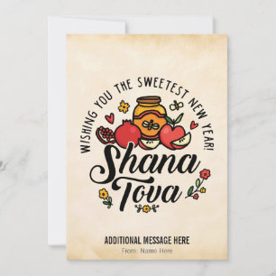 Shana Tova, Rosh Hashanah, Jewish New Year Holiday Card