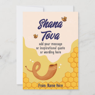 Shana Tova, Rosh Hashanah, Jewish New Year Holiday Card