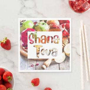 Shana Tova - Rosh Hashanah with Apples and Honey Napkins