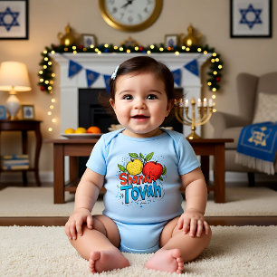 🍎 Shanah Tovah Baby Bodysuit
