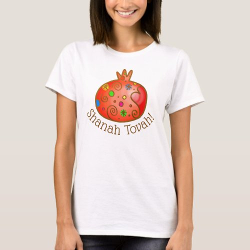 Shanah tovah Festive Pomegranate T_Shirt