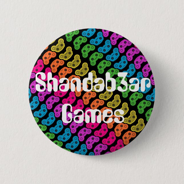 Shandab3ar Games Button (Front)