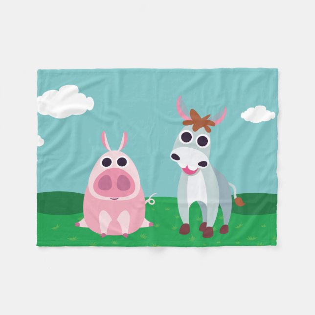 Shane & Leary at Daytime Fleece Blanket (Front (Horizontal))