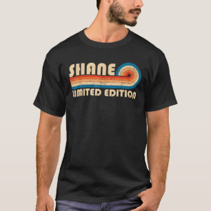 SHANE Surname Retro Vintage 80s 90s Birthday Reuni T-Shirt