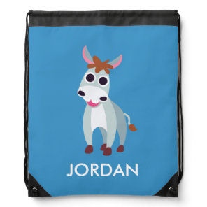 Shane the Donkey Drawstring Bag