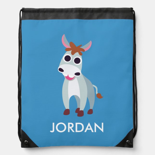 Shane the Donkey Drawstring Bag (Front)