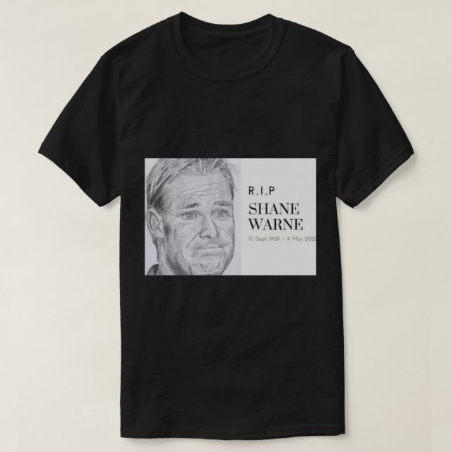 Shane Warne  (2) T-Shirt (Design Front)