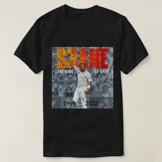Shane Warne Rest In Love T-Shirt (Design Front)