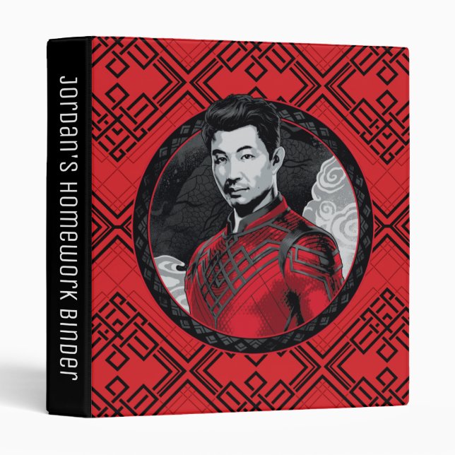 Shang-Chi Circular Portrait 3 Ring Binder (Front/Spine)