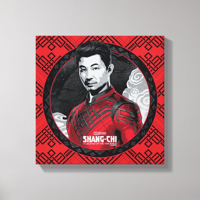 Shang-Chi Circular Portrait Canvas Print (Front)