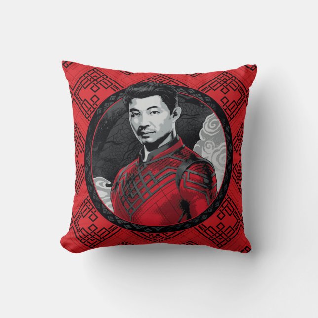 Shang-Chi Circular Portrait Throw Pillow (Front)