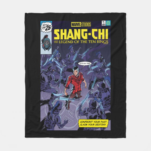 Shang-Chi Homage Comic Cover Fleece Blanket (Front)