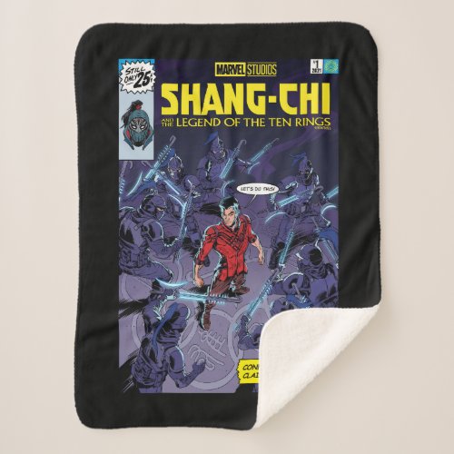 Shang_Chi Homage Comic Cover Sherpa Blanket
