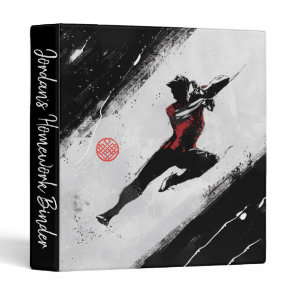 Shang-Chi Kick Illustration 3 Ring Binder