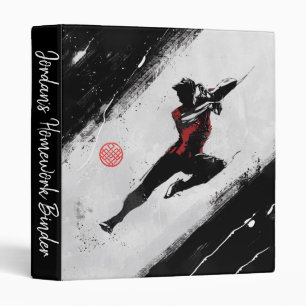 Shang-Chi Kick Illustration 3 Ring Binder