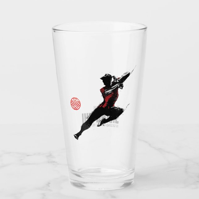 Shang-Chi Kick Illustration Glass (Front)