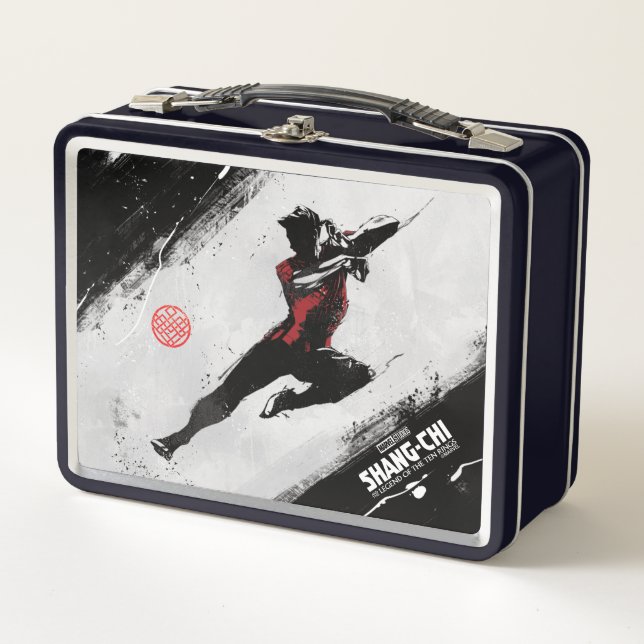 Shang-Chi Kick Illustration Metal Lunch Box (Front)