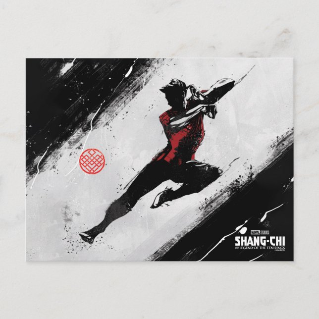 Shang-Chi Kick Illustration Postcard (Front)