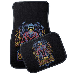 Shang-Chi Neon Light Graphic Car Floor Mat