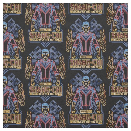 Shang-Chi Neon Light Graphic Fabric