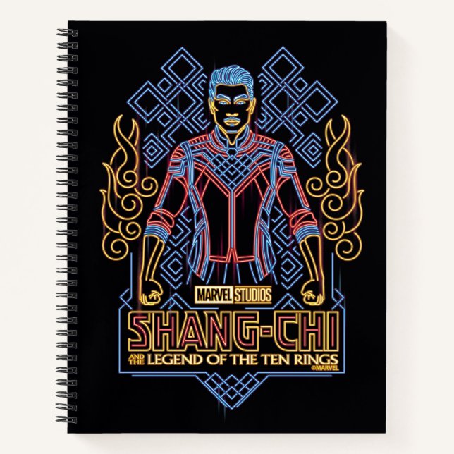 Shang-Chi Neon Light Graphic Notebook (Front)
