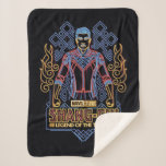 Shang-Chi Neon Light Graphic Sherpa Blanket