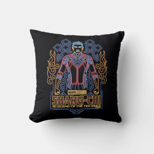 Shang-Chi Neon Light Graphic Throw Pillow
