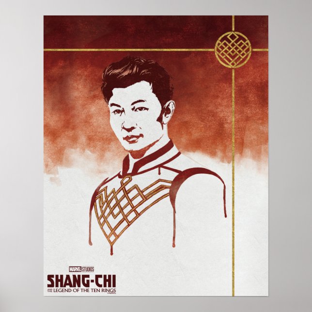 Shang-Chi Watercolor Portrait Poster (Front)