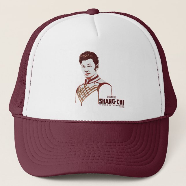 Shang-Chi Watercolor Portrait Trucker Hat (Front)