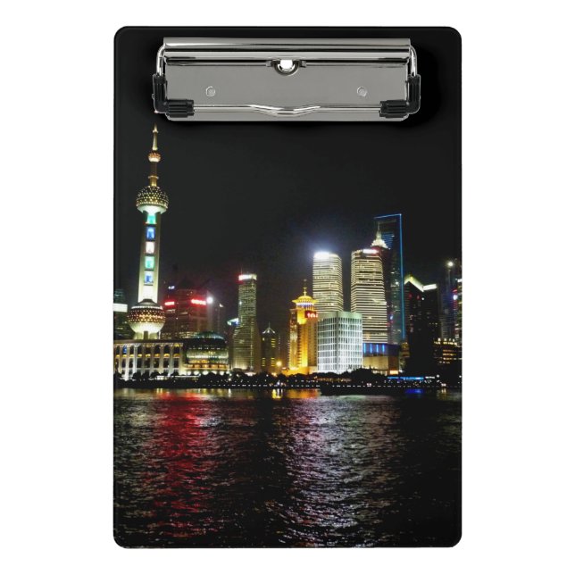 Shanghai at Night Mini Clipboard (Front)